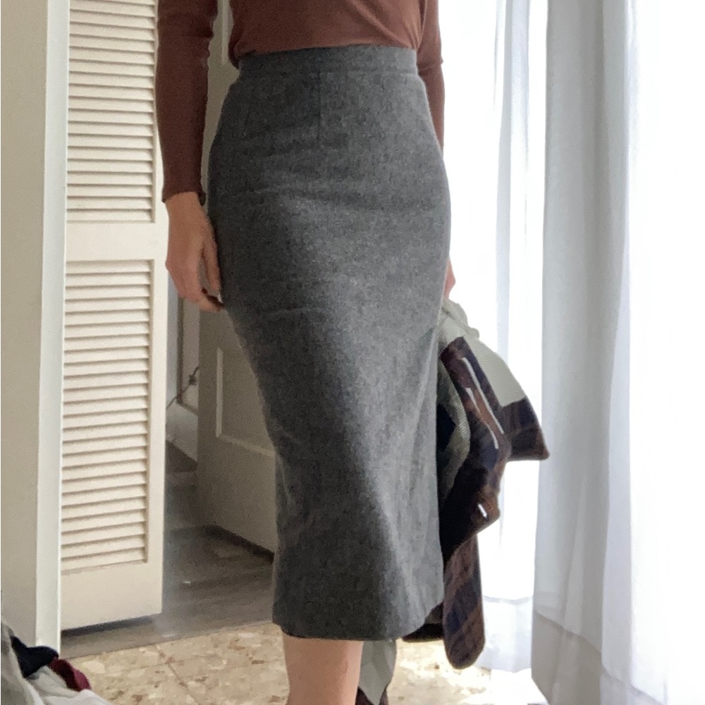 Vntge Wool Skirt with slit